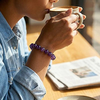 NEEX Amethyst Natural stone Bracelet Reg – NEEX Adorns
