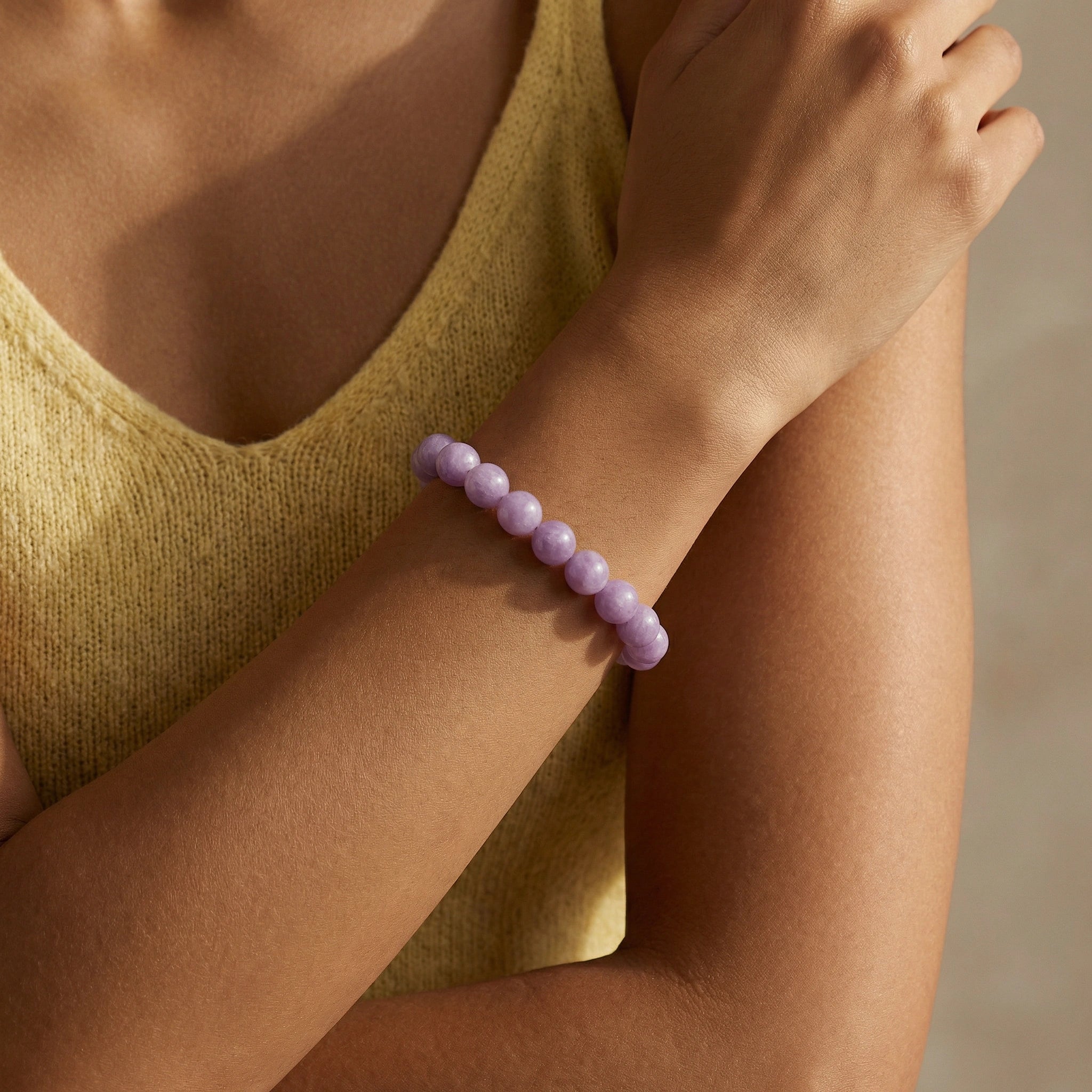 NEEX Lavender Amethyst Natural Stone Bracelet Reg