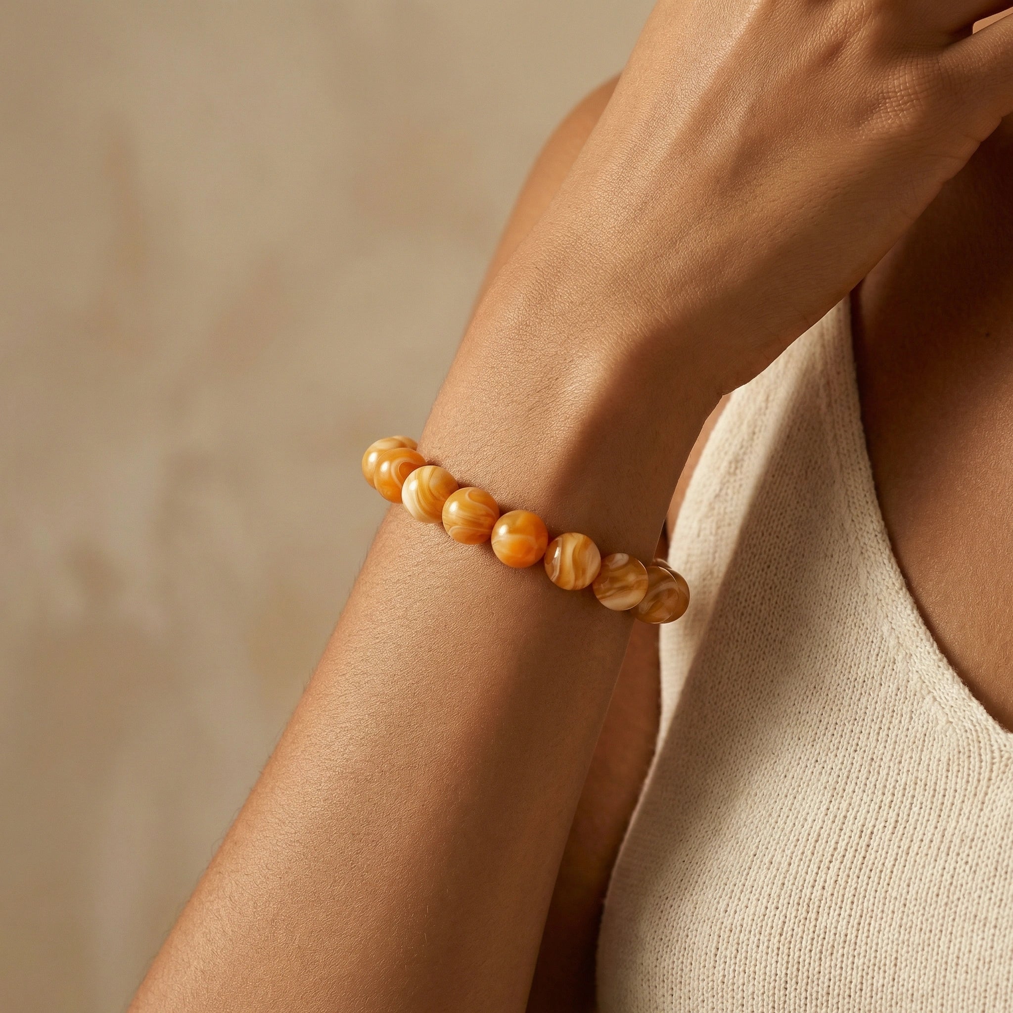 NEEX Mother of Pearl Natural Stone Bracelet