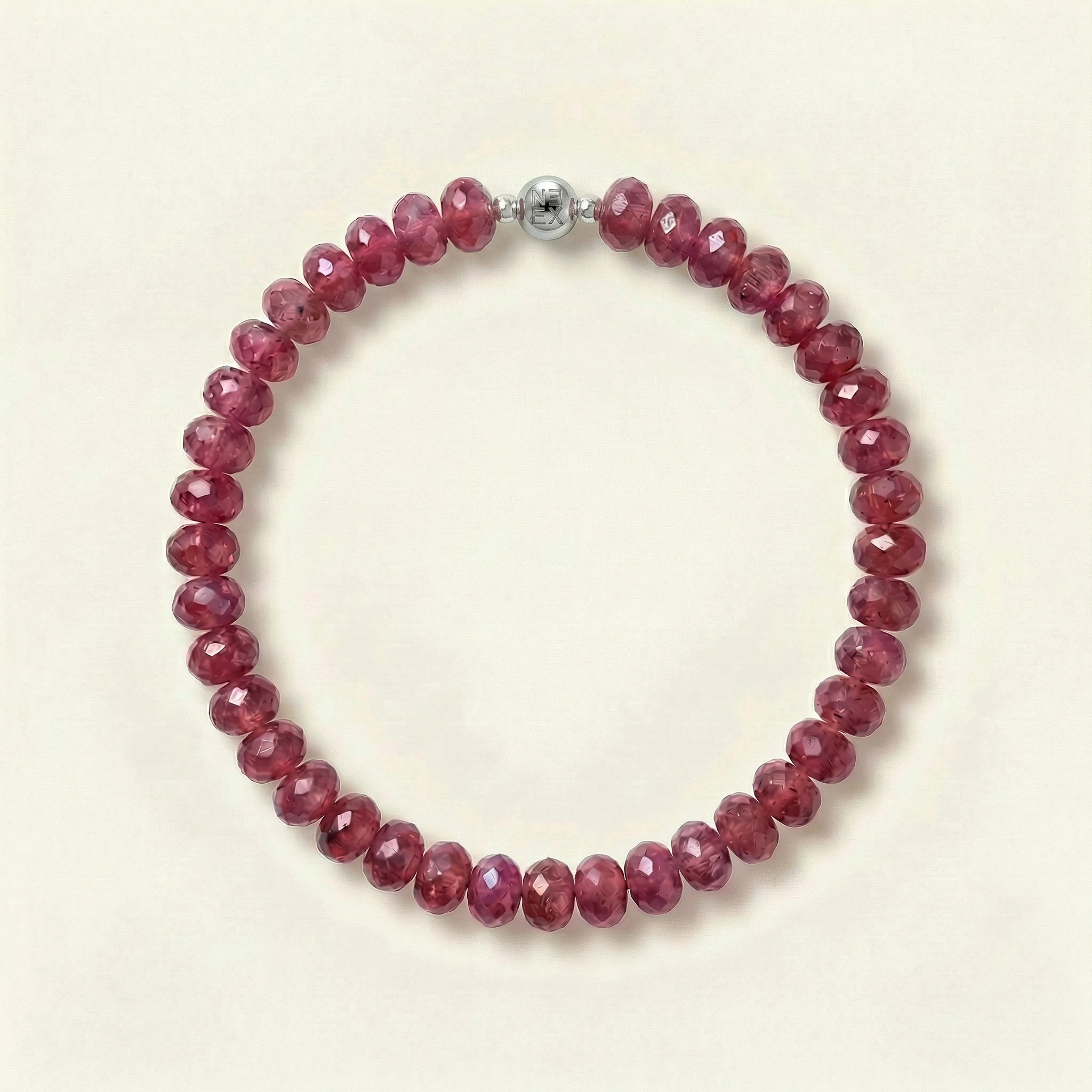 NEEX Ruby Faceted Natural Stone