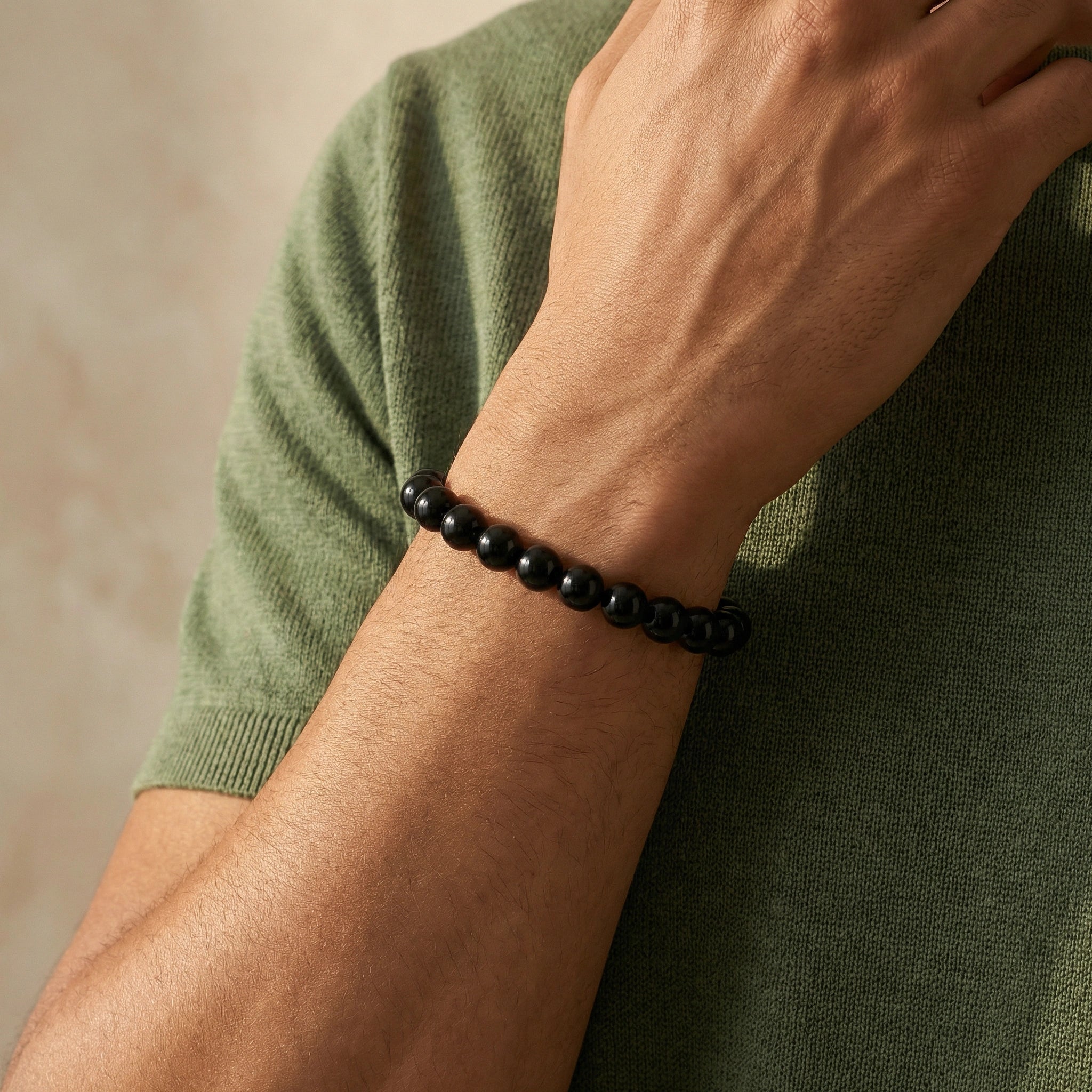 NEEX Black Onyx Natural Stone Bracelet