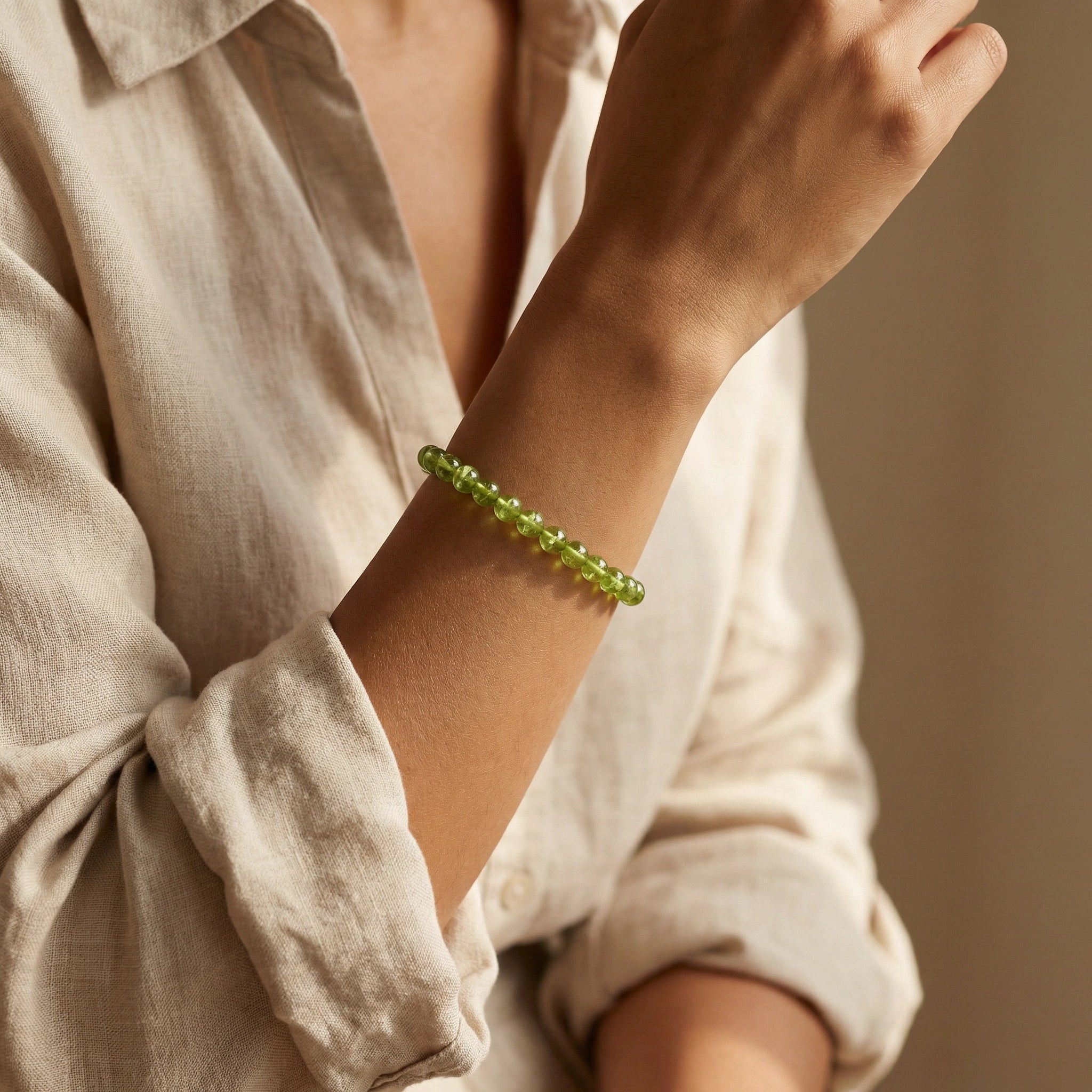 NEEX Peridot Afghanistan Natural Stone Bracelet