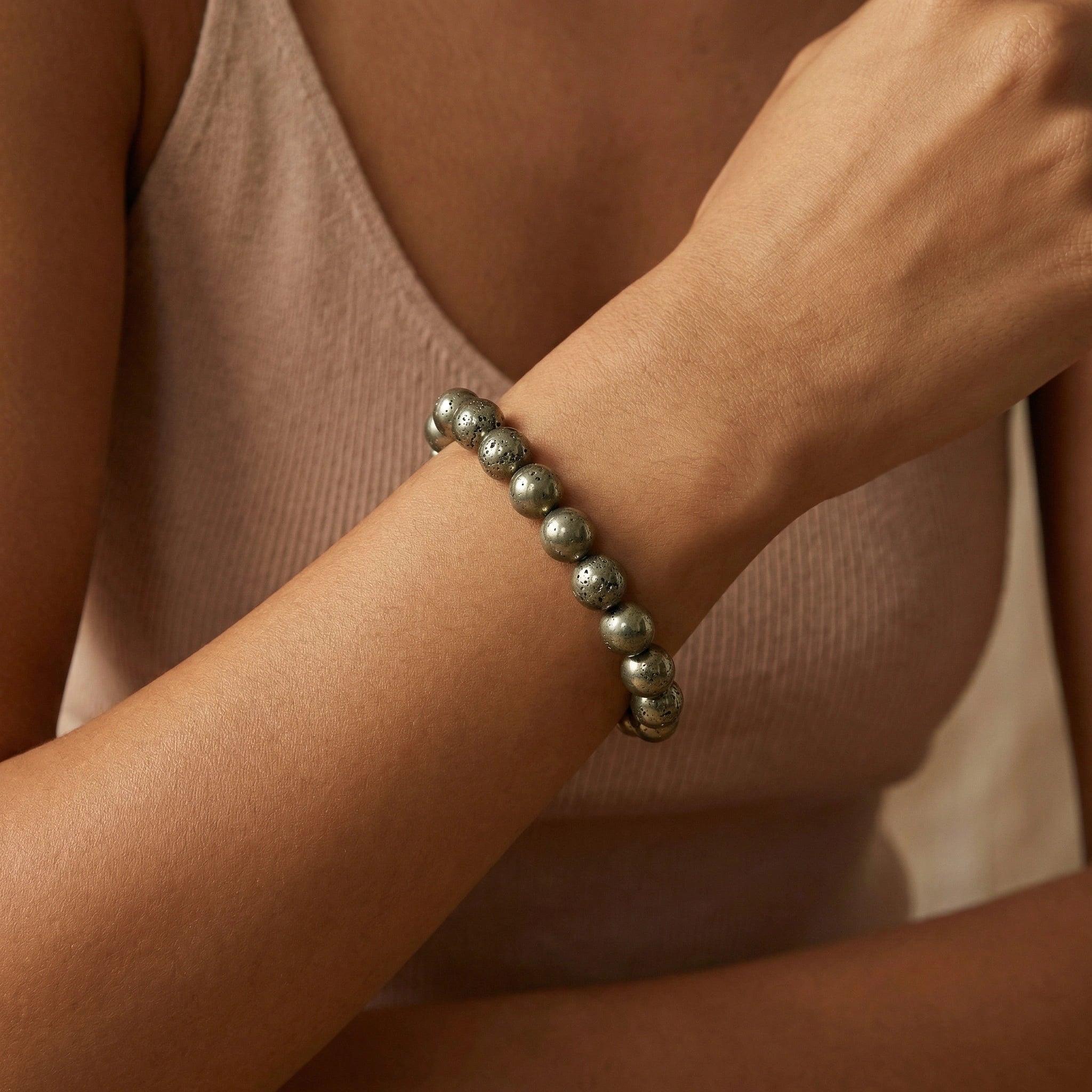 NEEX Pyrite Natural Stone Bracelet