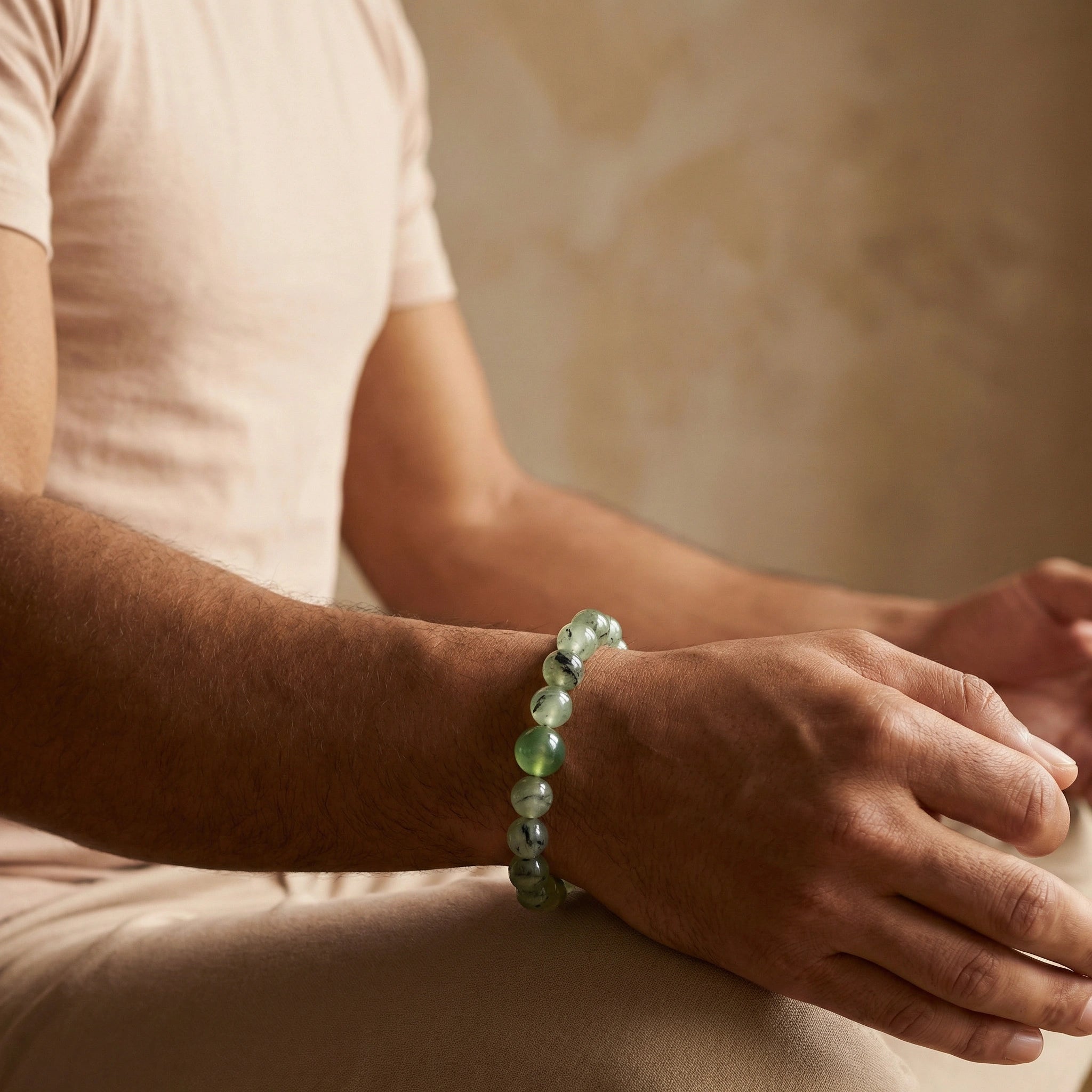 NEEX Prehnite Natural Stone Bracelet Reg