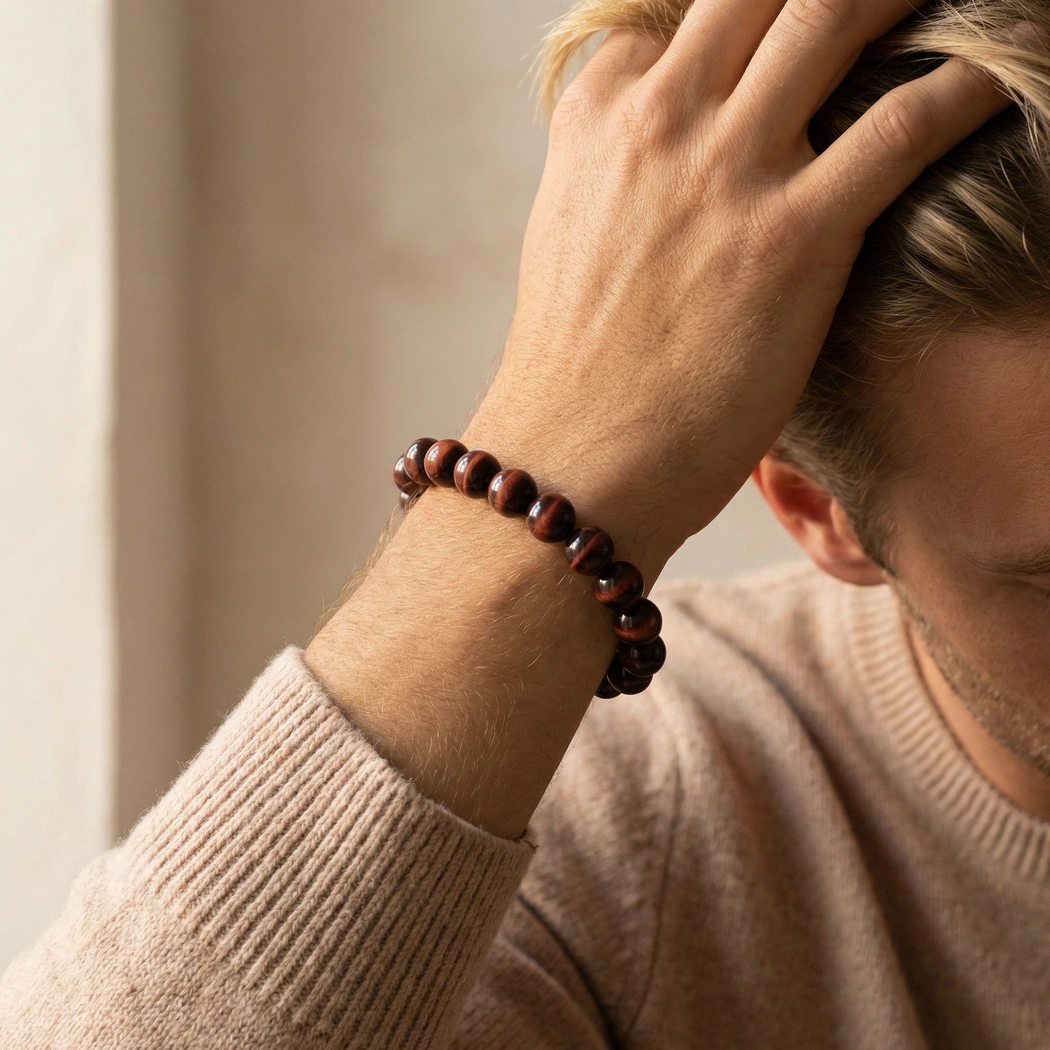 NEEX Red Tigers Eye Natural Stone Bracelet