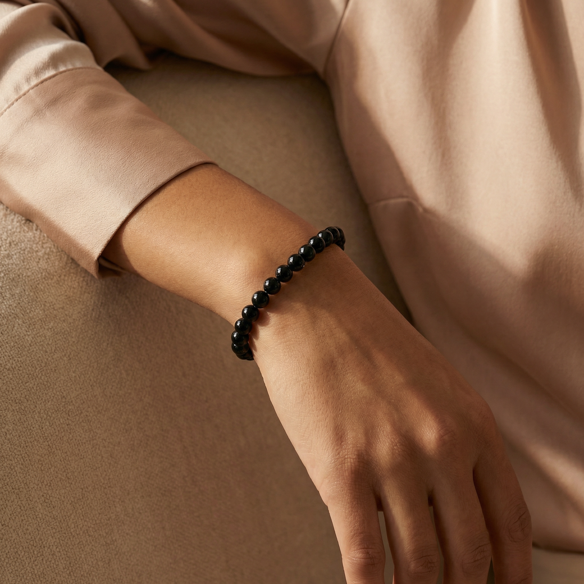NEEX_Mongolian Black Quartz natural gemstone Bracelet